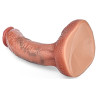 RealCockz Gode Curved Balls 16 x 3.5cm Marron